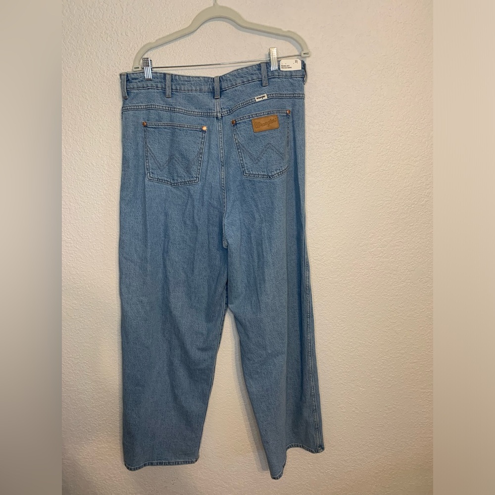 NWT NEW Wrangler Barrel 652 High Rise Blue Denim Jeans Womens Size 33 Casual - Picture 12 of 13